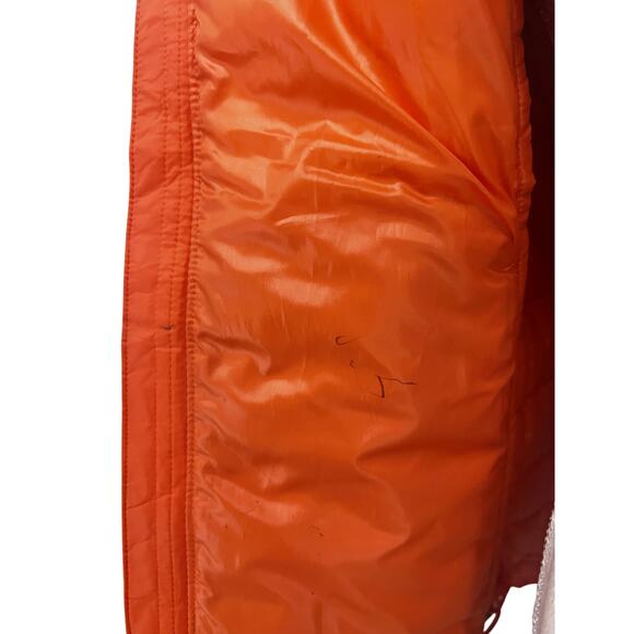 The North Face Womens Thermoball Eco Coral Orange Puffer Zip Up Jacket XS - Picture 9 of 11
